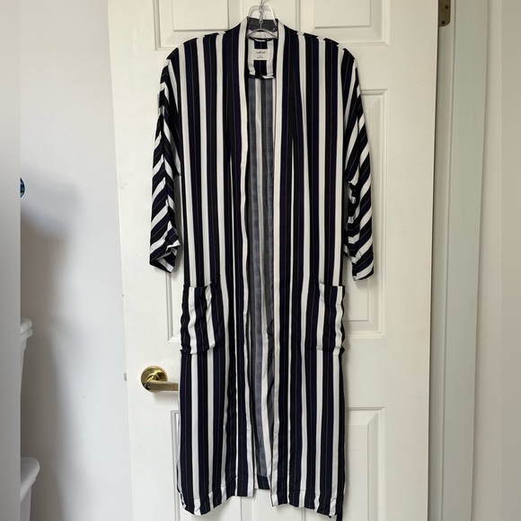 Aritzia Wilfred Durante Stripe Robe Jacket XS - Picture 3 of 16